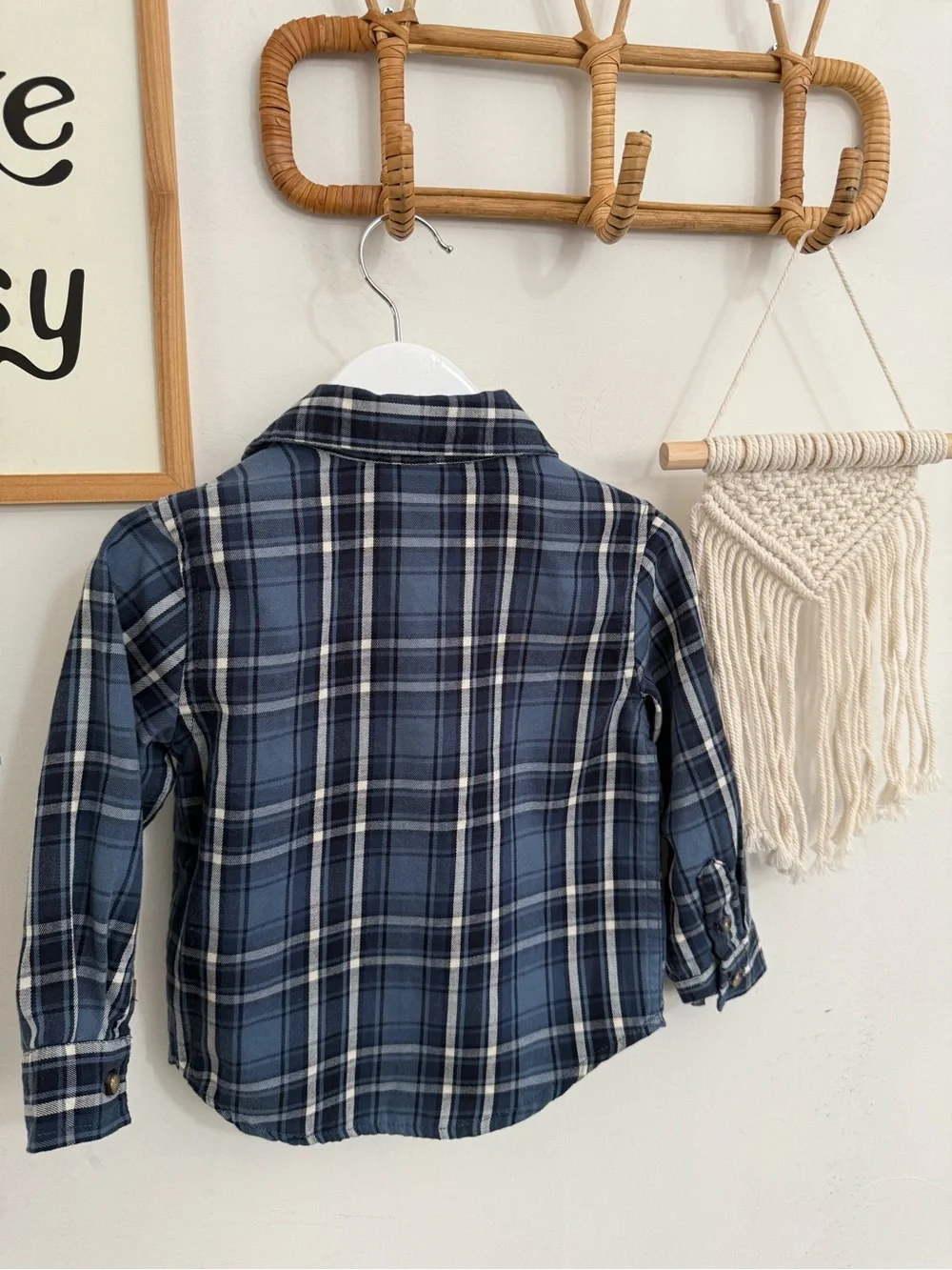 Wrangler - 2T - plaid button up shirt